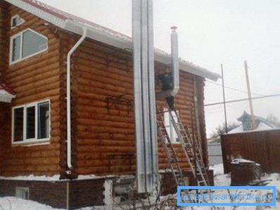 Salidas de ventilación en una casa particular.