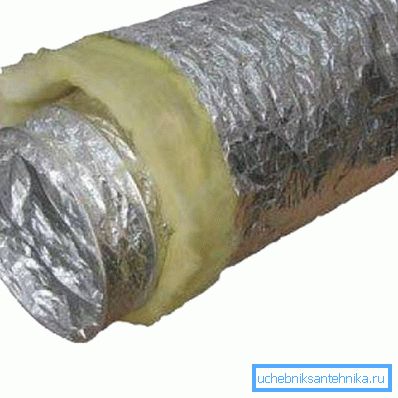 Conducto de ventilación con bajo ruido y baja conductividad térmica. Conducto de ventilación con bajo ruido y baja conductividad térmica.