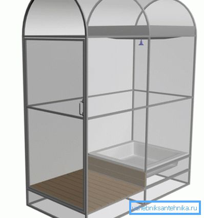 La aparición de una cabina metálica forrada con policarbonato. La aparición de una cabina metálica forrada con policarbonato.