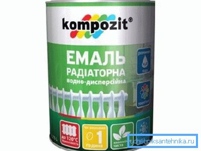 Esmalte de dispersión de agua para radiadores. Esmalte de dispersión de agua para radiadores.