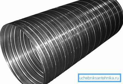 Conducto de aire de acero galvanizado