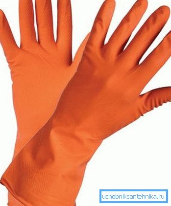 Todo el trabajo se realiza solo con guantes! Todo el trabajo se realiza solo con guantes!
