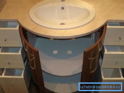 Lavabo incorporado en el baño: una solución excelente y muy funcional, ya que en el gabinete puede almacenar muchas cosas útiles Lavabo incorporado en el baño: una solución excelente y muy funcional, ya que en el gabinete puede almacenar muchas cosas útiles