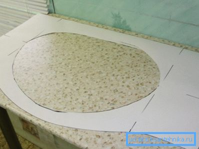 Cortar un orificio debajo del fregadero es mejor usar una plantilla que se probó en el producto Cortar un orificio debajo del fregadero es mejor usar una plantilla que se probó en el producto