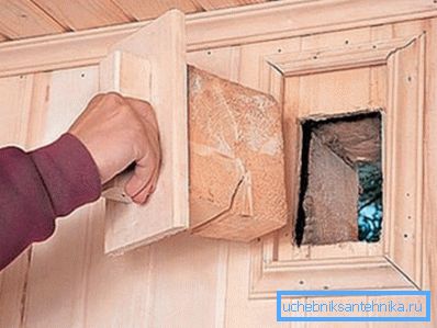 Orificio de escape con tapón