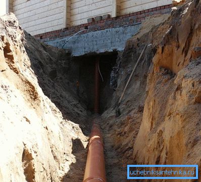 2752 Conclusión de tuberías debajo de la base.