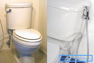 Adjunto al cuerpo de la ducha del inodoro. Adjunto al cuerpo de la ducha del inodoro.