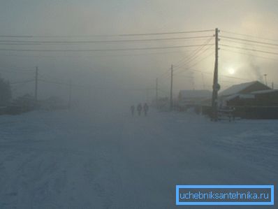 Invierno en verkhoyansk. Invierno en verkhoyansk.