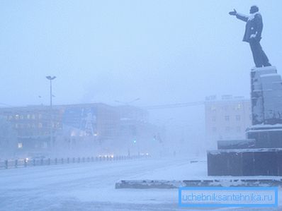 Invierno en Yakutia.